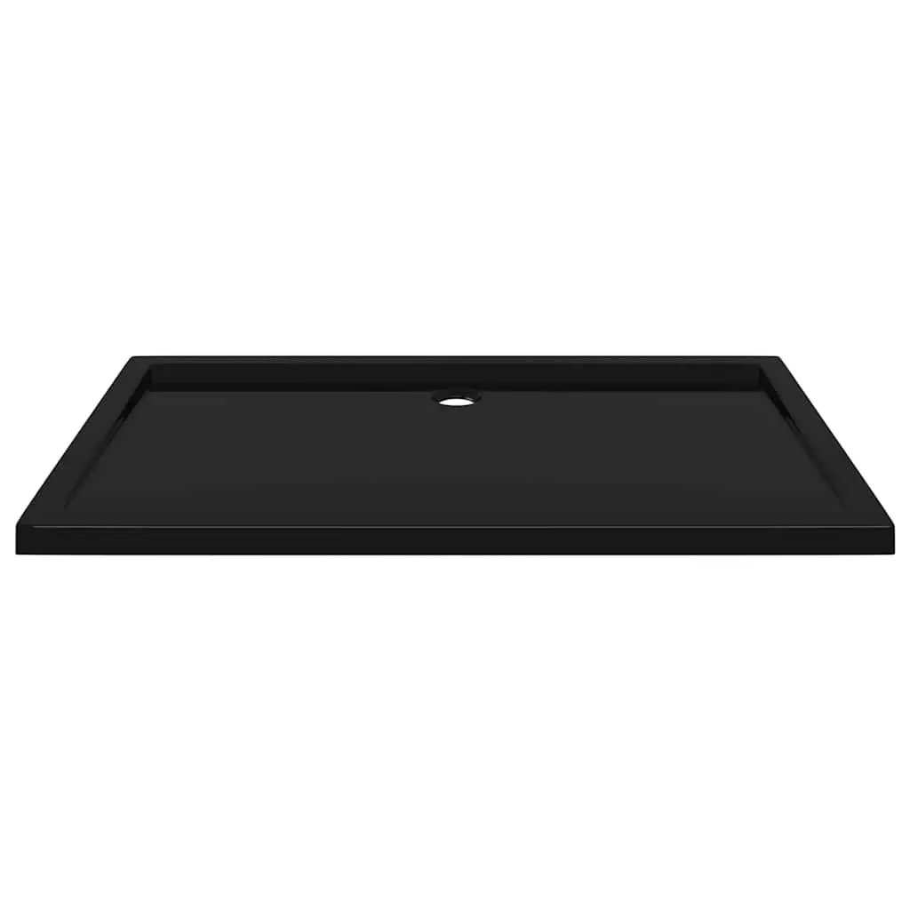 Shower Base Tray ABS 70x120 cm Black Low Threshold Modern