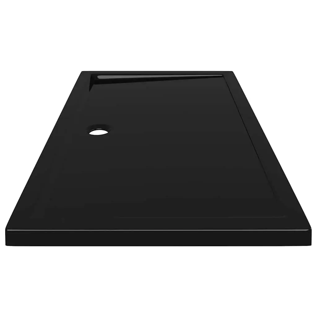 Shower Base Tray ABS 70x120 cm Black Low Threshold Modern