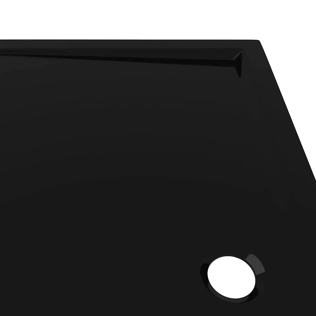 Shower Base Tray ABS 70x120 cm Black Low Threshold Modern
