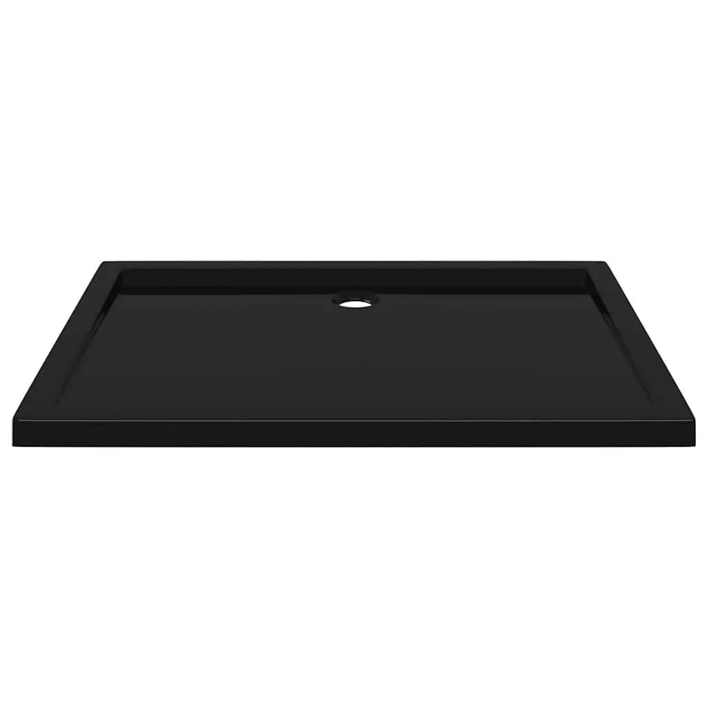 Shower Base Tray ABS Fibreglass Reinforced 70x100 cm Black