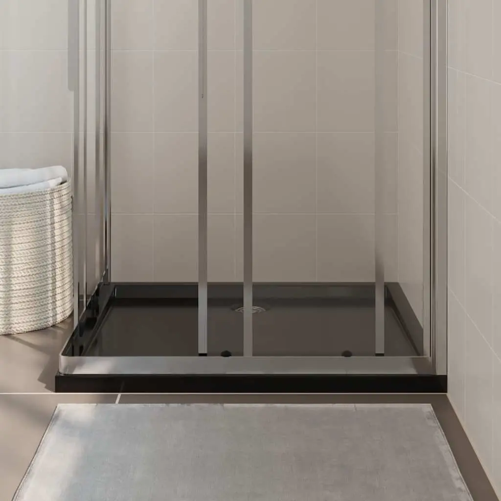 Black Rectangular Shower Tray 80x90 cm