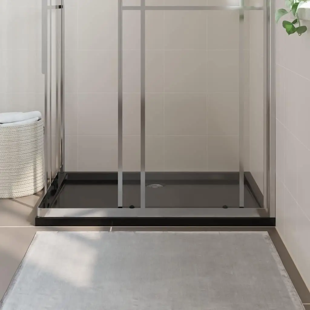 Rectangular Black Shower Base Tray 80x120 cm