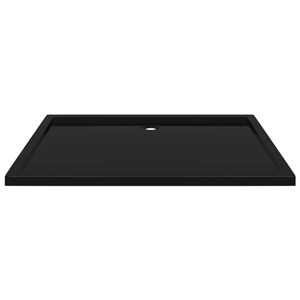 Rectangular Black Shower Base Tray 80x120 cm