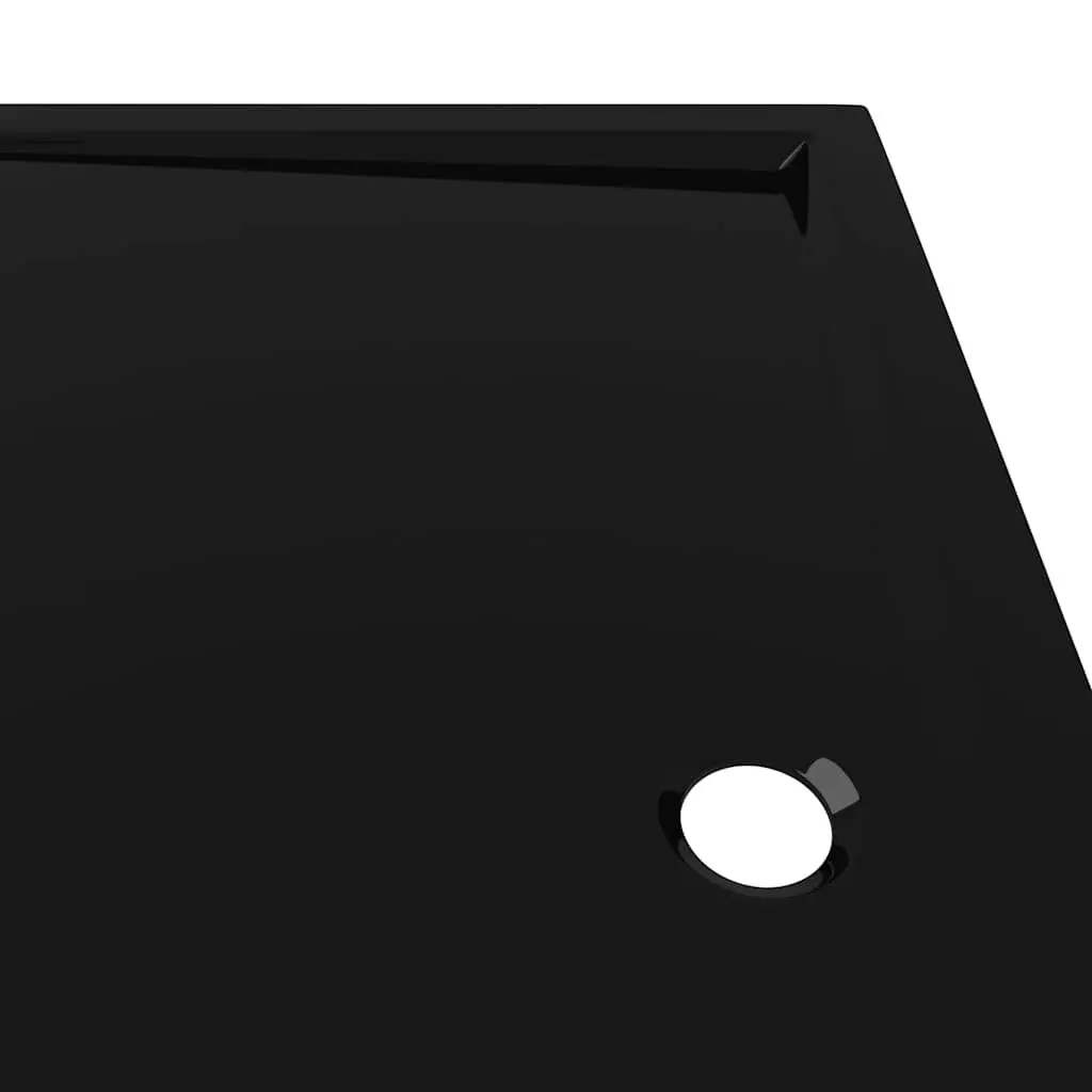 Rectangular Black Shower Base Tray 80x120 cm