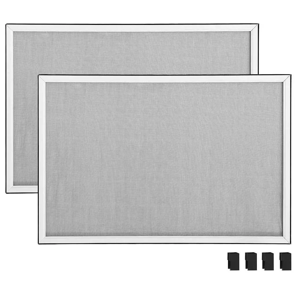 Adjustable White Window Insect Screen for Fly Protection 75-143x50