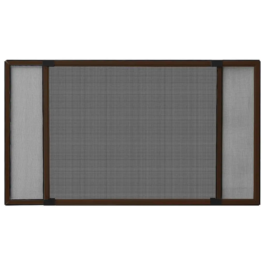 Extendable Window Insect Screen with Brown Mesh