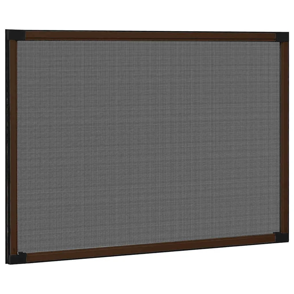 Extendable Window Insect Screen with Brown Mesh