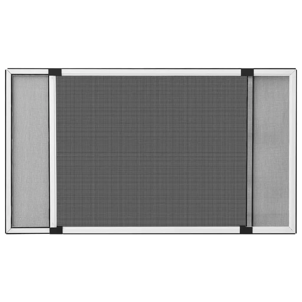 Extendable Window Insect Screen Fly Mesh White Adjustable Frame fits 100-193cm