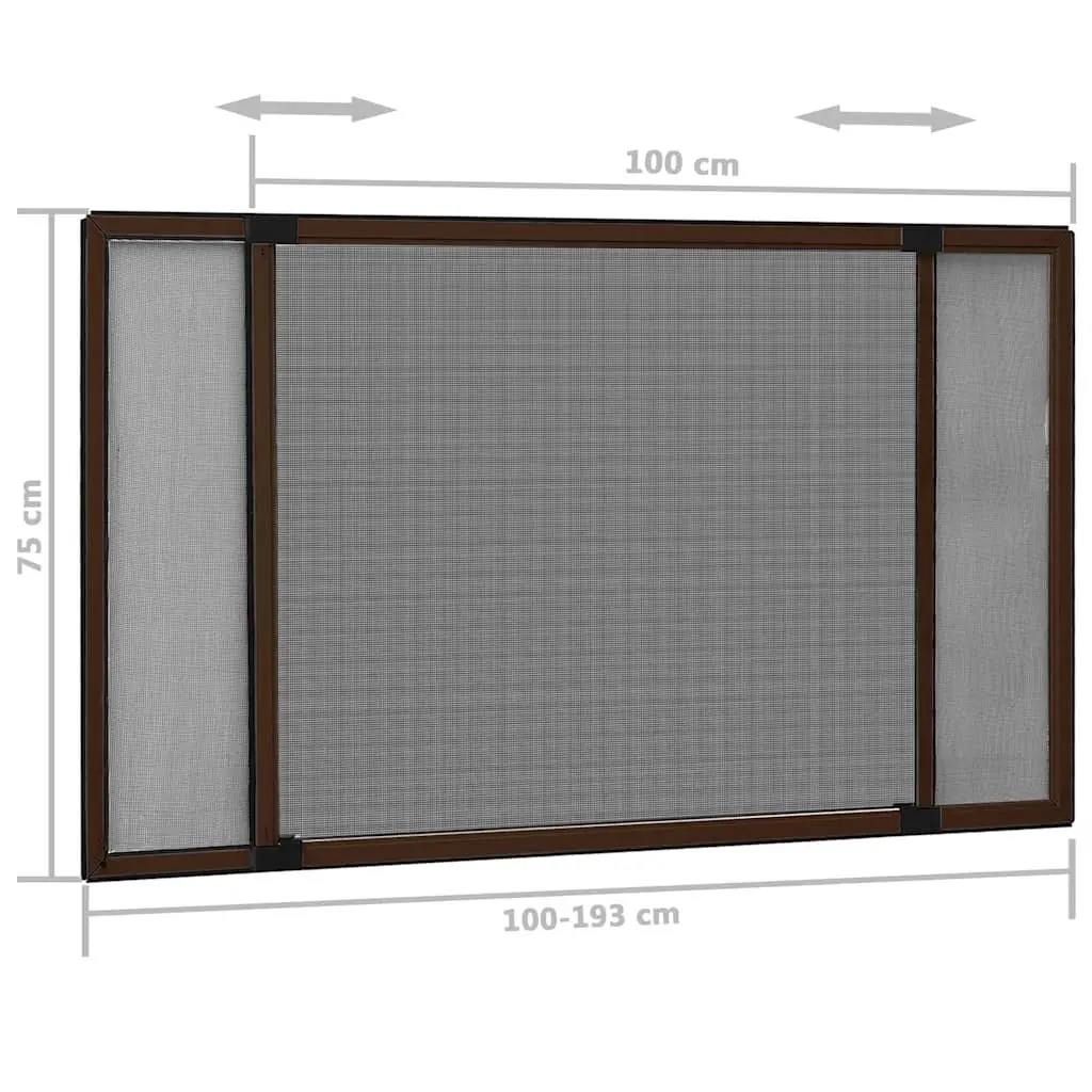 Adjustable Brown Fibreglass Mesh Window Screen for Insect Protection