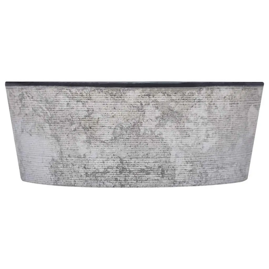 Black Marble Round Basin Sink for Bathrooms