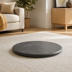 Premium Black Marble Round Table Top Ø60cm x 2.5cm