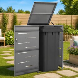 Durable Lockable Wheelie Bin Storage Shed for Gardens