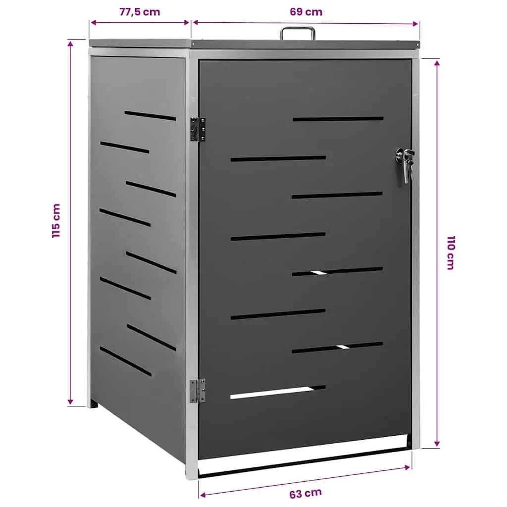 Lockable Wheelie Bin Storage Shed for Gardens