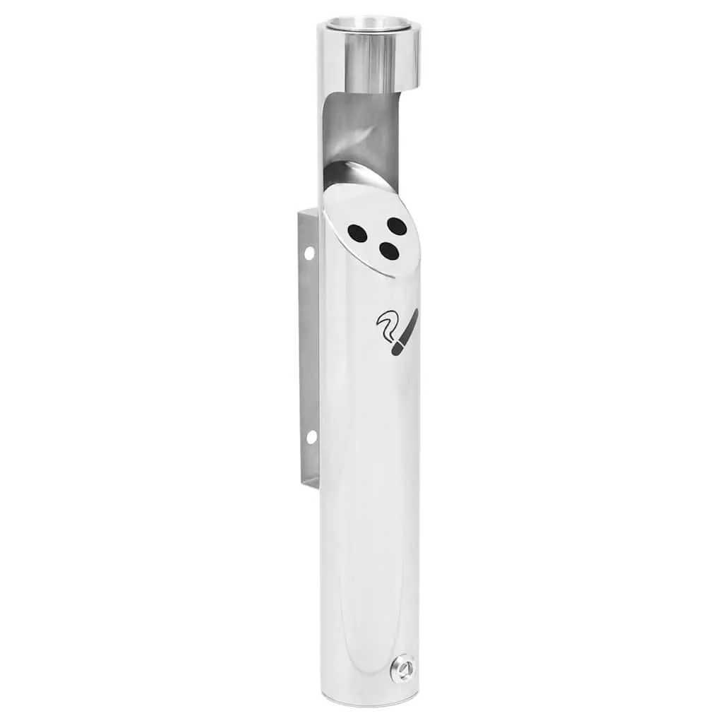 Wall Mounted Ashtray with Hinged Bottom for Easy Use