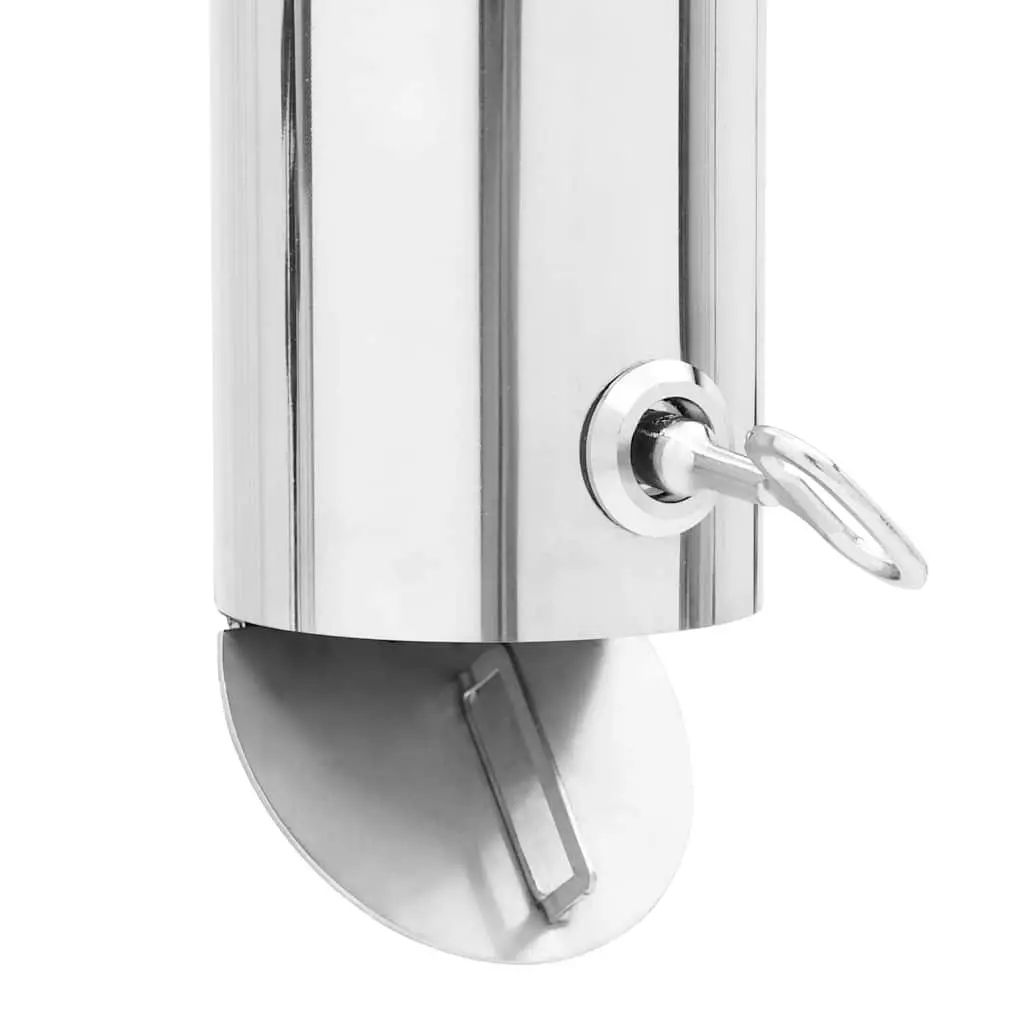 Wall Mounted Ashtray with Hinged Bottom for Easy Use