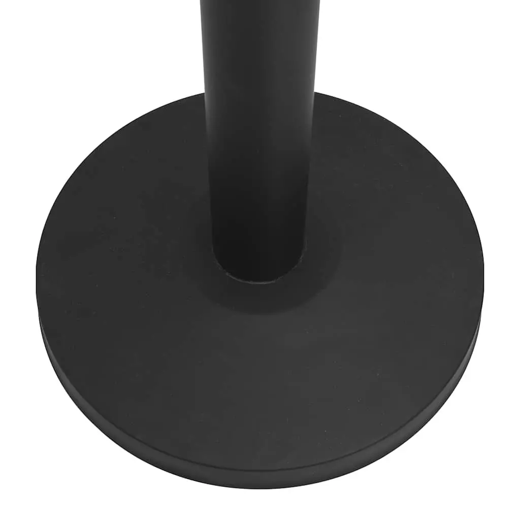 Stanchion Barrier Powder-coated Iron 4 pcs Black