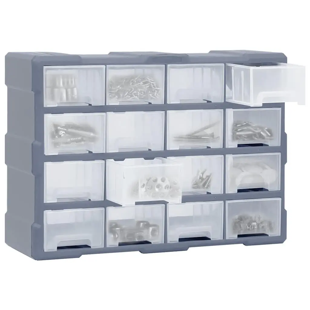 Multi-Drawer Tool Storage Box with 16 Drawers