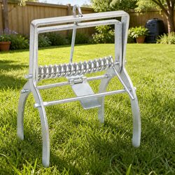 4 Pack of Galvanised Steel Mole Traps for Garden Protection