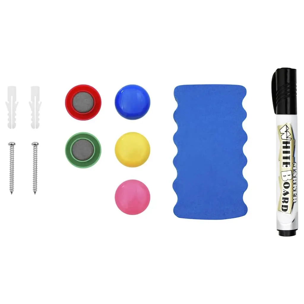 Wall-Mounted Magnetic Whiteboard for Home & Office
