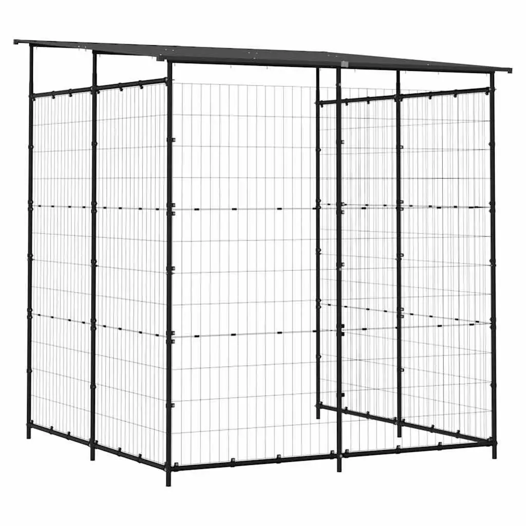 Bicycle Shed Powder-coated Steel 190x190x222cm Black