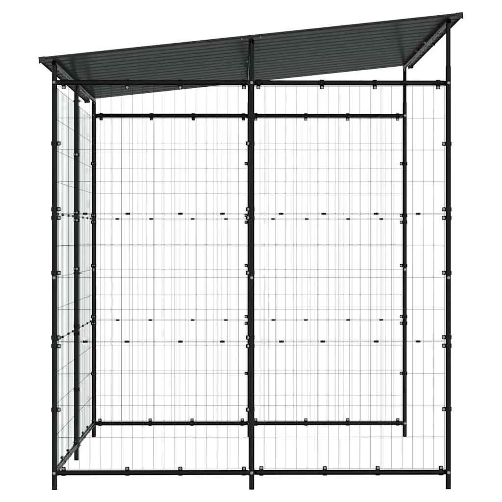 Bicycle Shed Powder-coated Steel 190x190x222cm Black