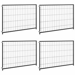 Sturdy Black Steel Dog Kennel with Secure Lockable Door