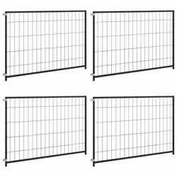 Sturdy Black Steel Dog Kennel with Secure Lockable Door