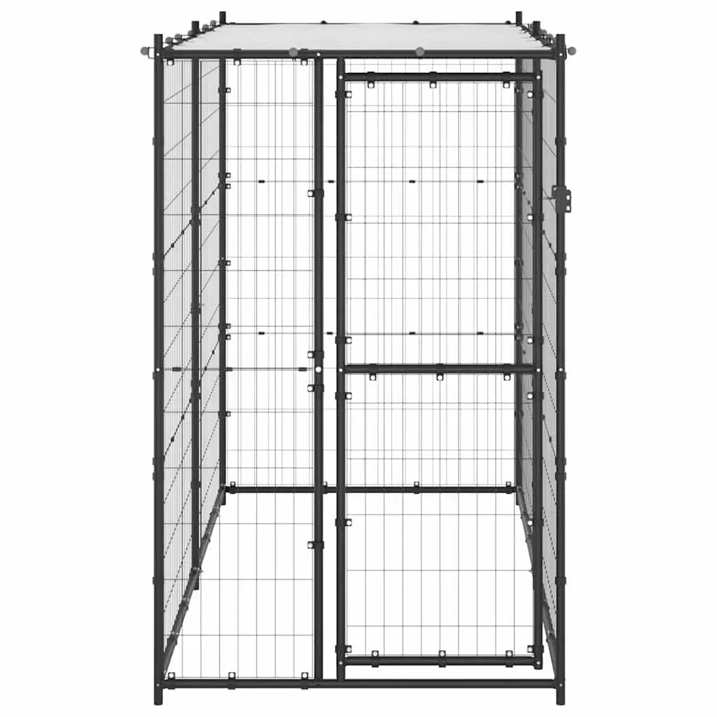 Steel Mesh Dog Exercise Pen with Canopy Roof