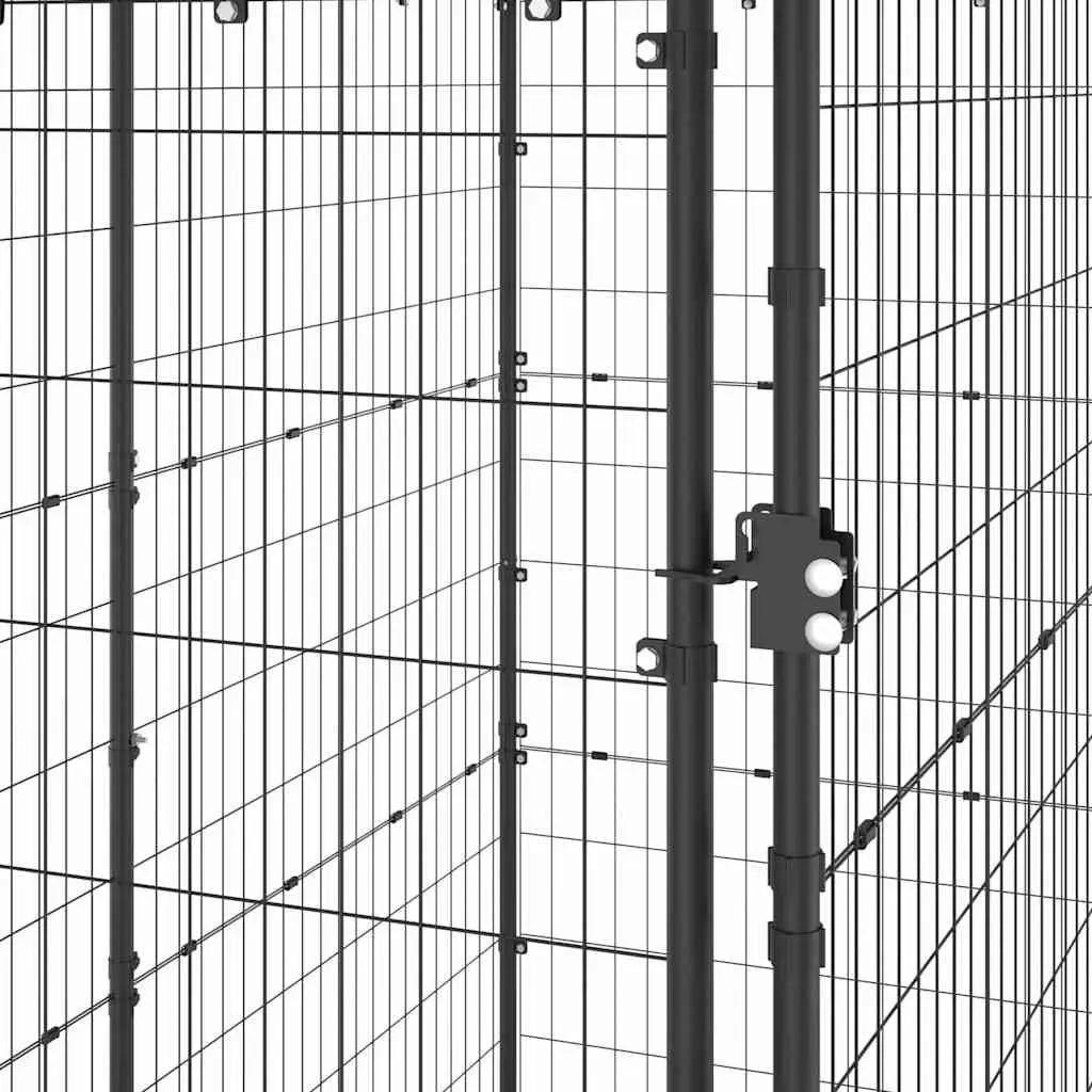Steel Mesh Dog Exercise Pen with Canopy Roof