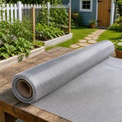 Aluminium Mesh Screen 60x500 cm Silver Insect Door Window Fence DIY Repairs