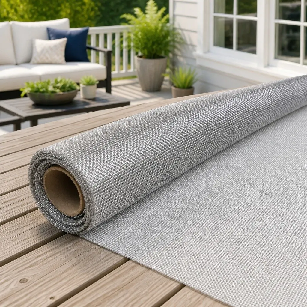 Aluminium Mesh Screen 100x2000 cm Silver