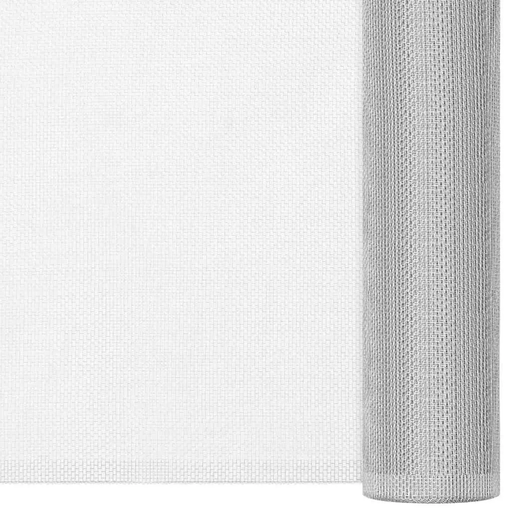 Silver Aluminium Mesh Screen 112x2000 cm