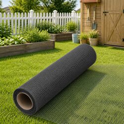 Durable Black Fiberglass Mesh Screen 60x1000 cm for Repairs