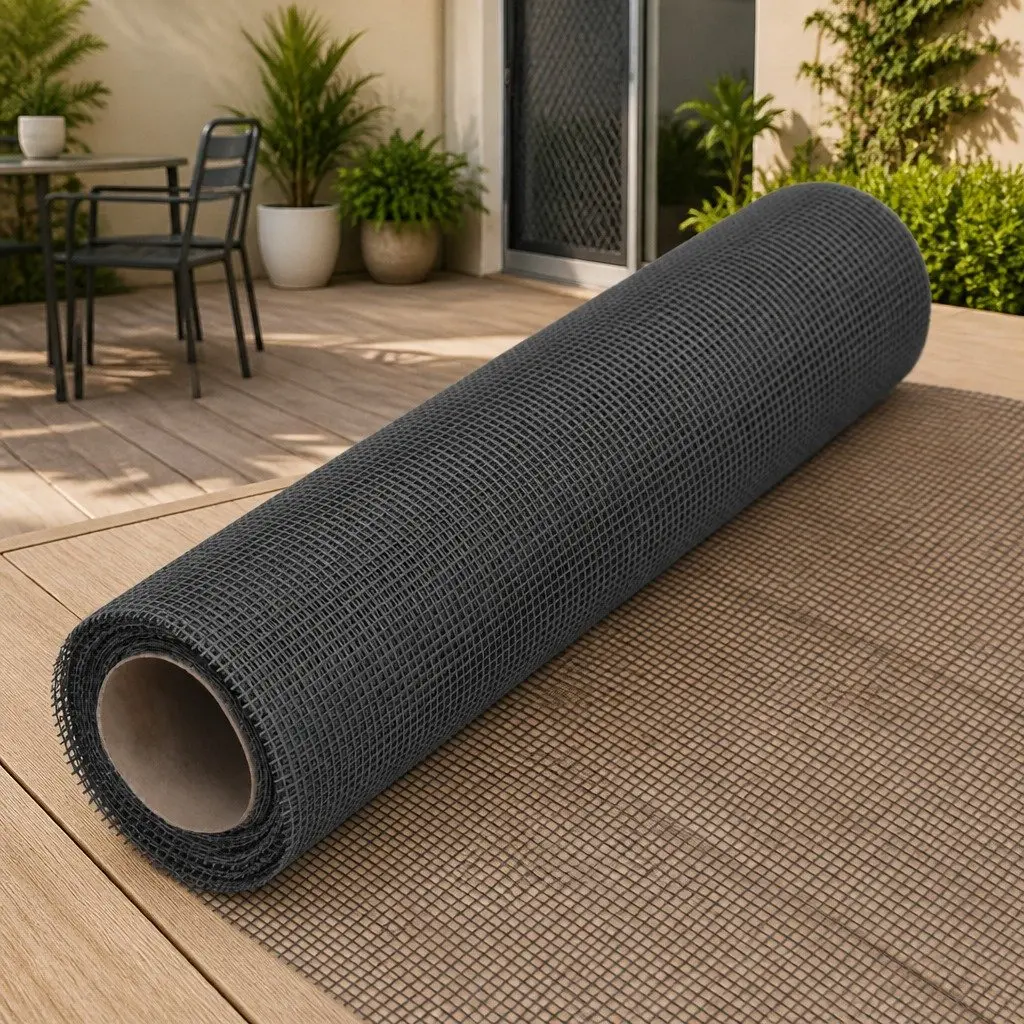 Fiberglass Mesh Screen Black 112x1000 cm