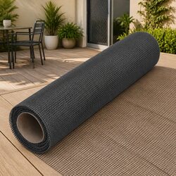 Durable Black Fiberglass Mesh Screen 112x1000 cm
