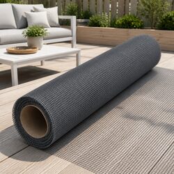 Durable Fiberglass Mesh Screen 112x1000 cm Grey for Repairs