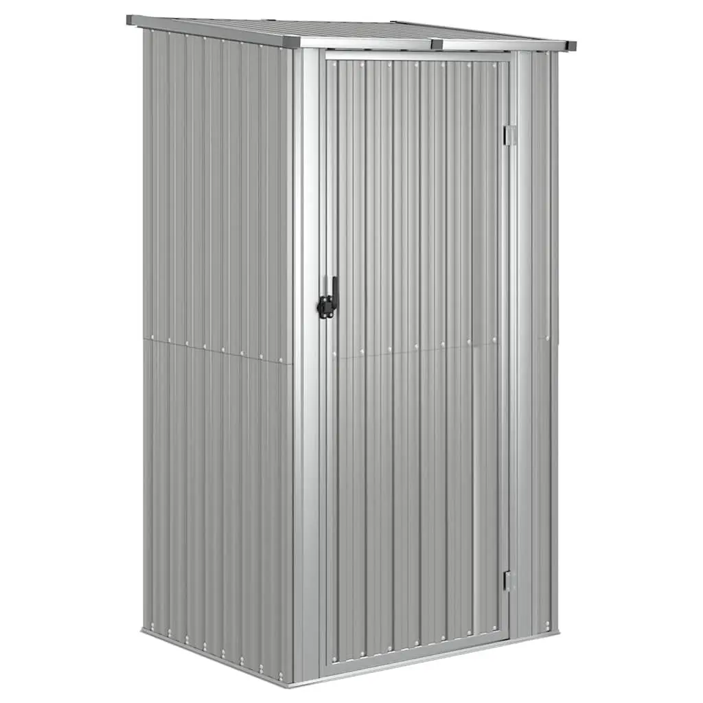 Garden Shed Galvanised Steel Grey 118.5 x 97 x 209.5 cm