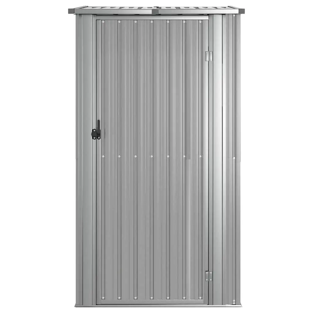 Garden Shed Galvanised Steel Grey 118.5 x 97 x 209.5 cm