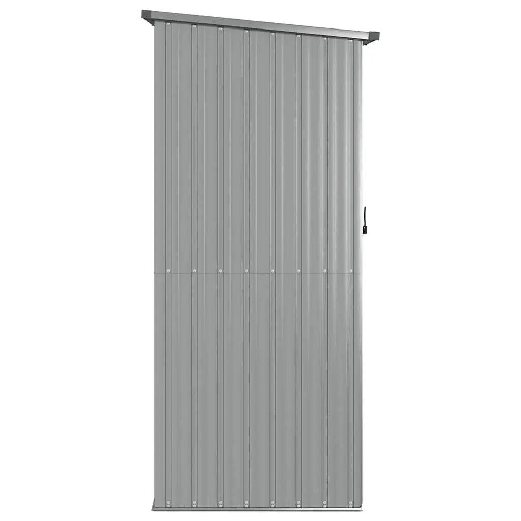 Garden Shed Galvanised Steel Grey 118.5 x 97 x 209.5 cm