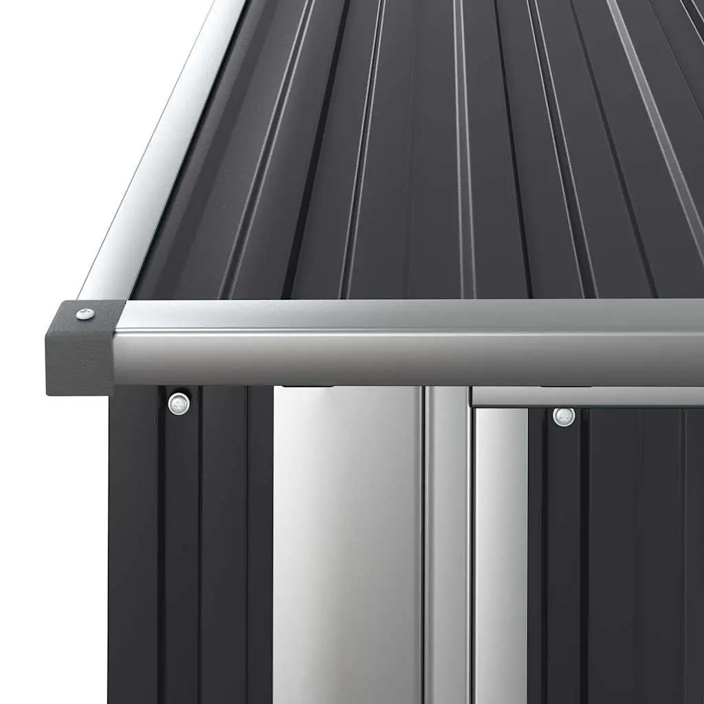 Garden Shed Galvanised Steel Anthracite 180.5 x 97 x 209.5 cm