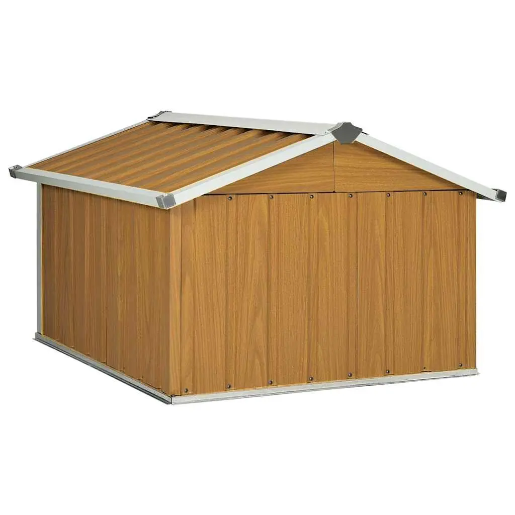 Galvanised Steel Robot Lawnmower Storage Shed
