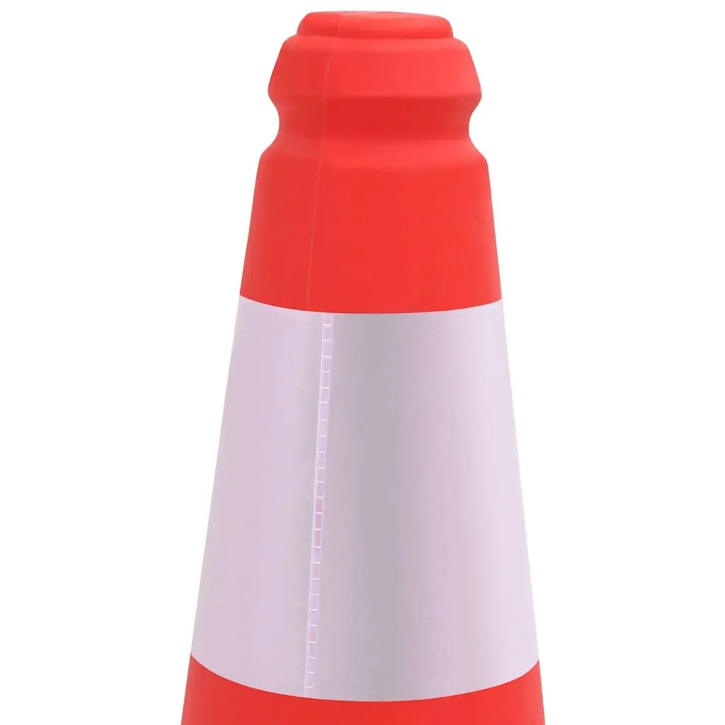 Traffic Cones HDPE 50cm Red with White Reflective Stripe