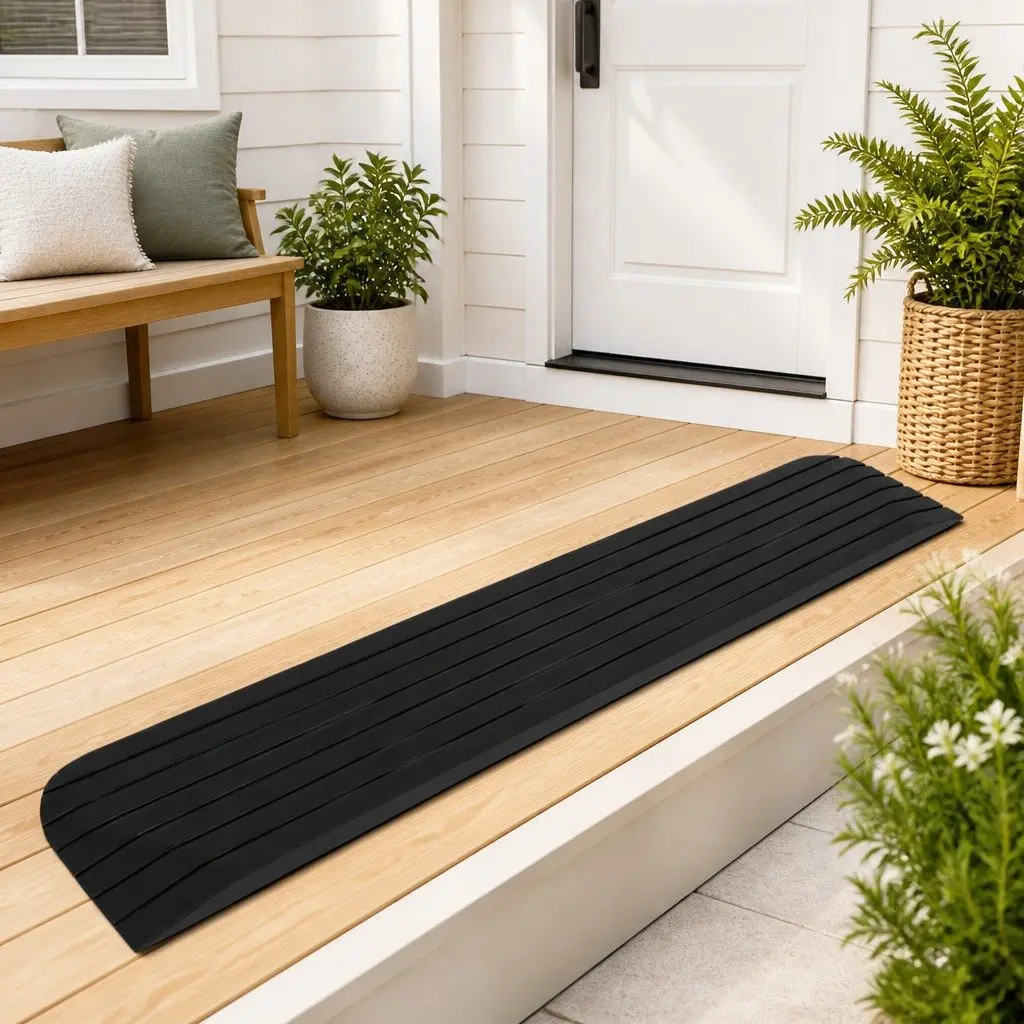 Non-Slip Rubber Access Ramp for Wheelchairs and Scooters