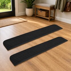 Durable Rubber Threshold Ramps for Mobility Devices