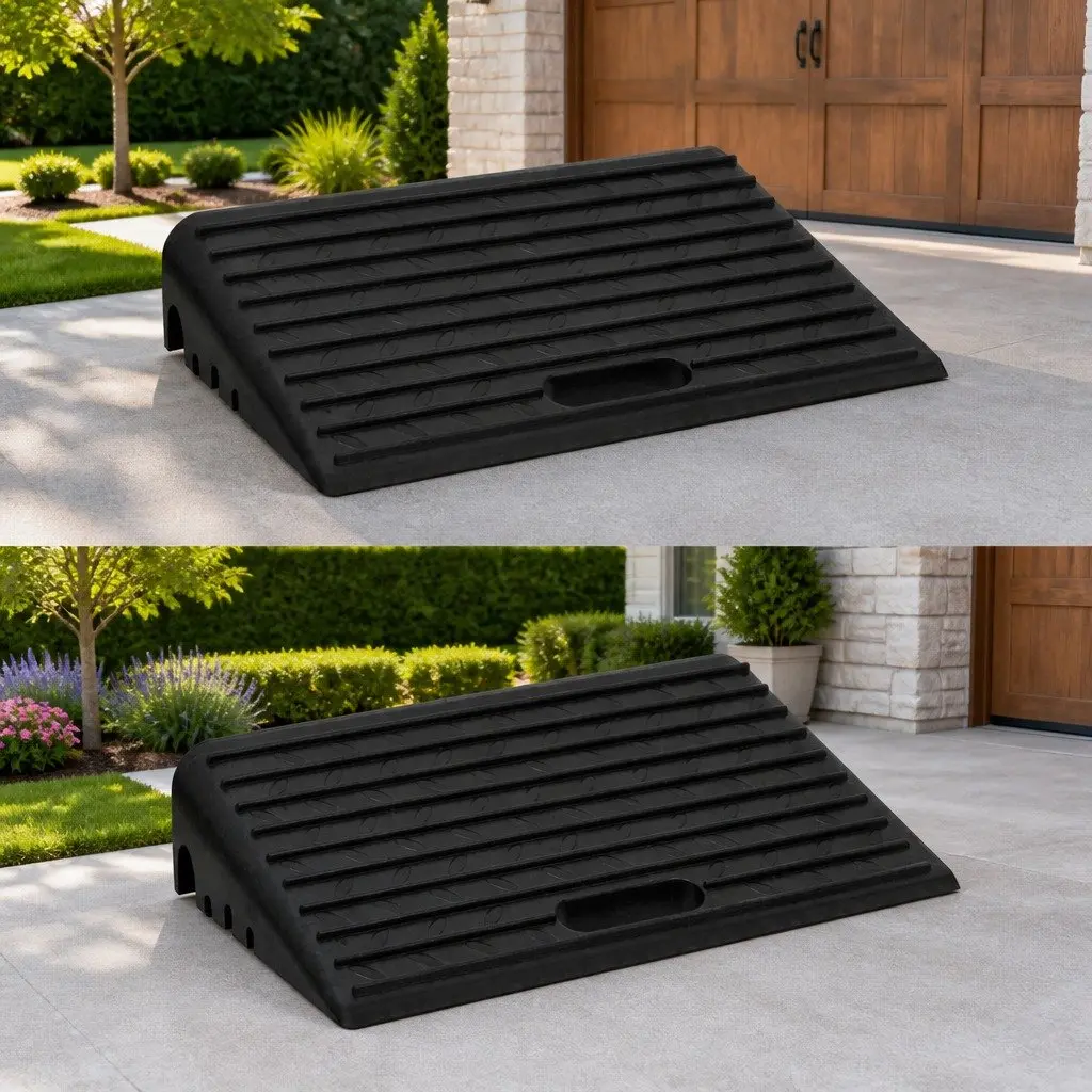 Rubber Non-Slip Kerb Ramps for Traffic Access