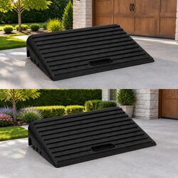 Durable Rubber Non-Slip Kerb Ramps for Traffic Access