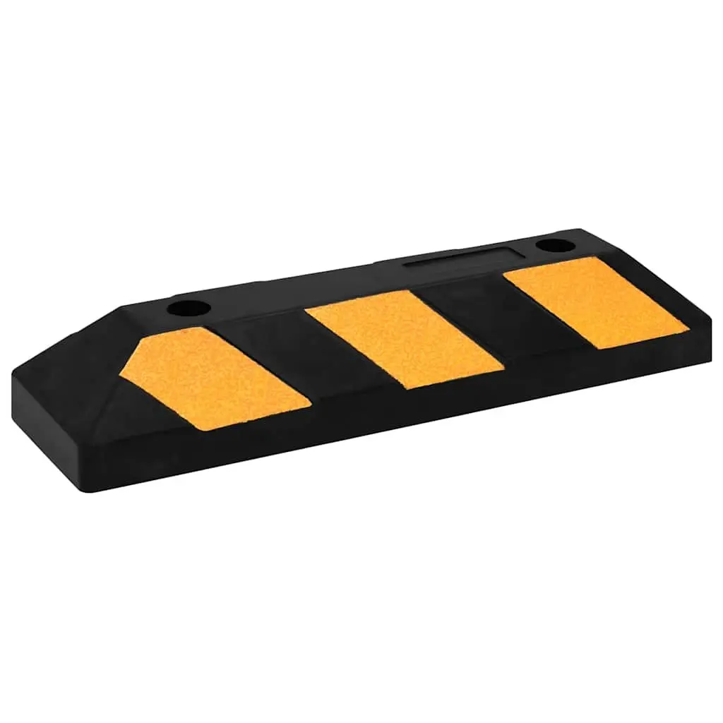 Reflective Rubber Parking Blocks 2pcs