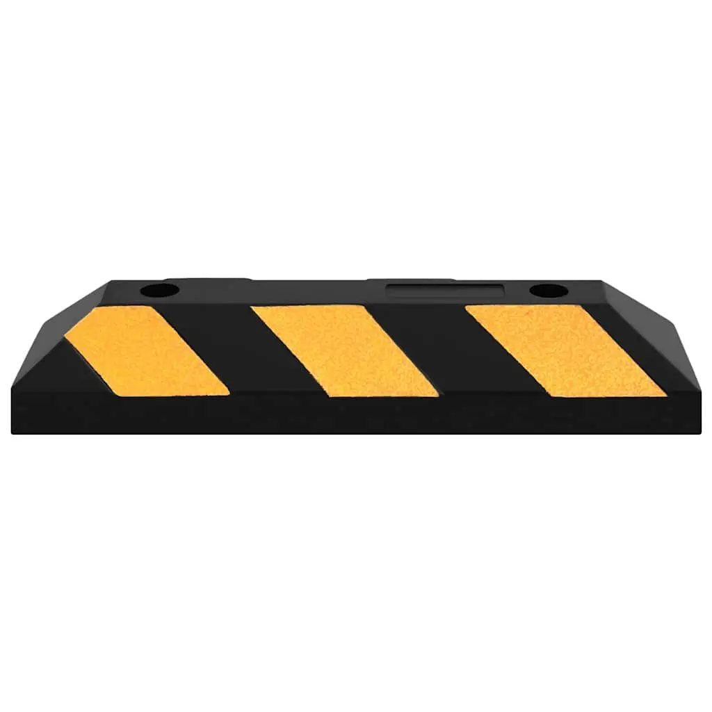 Reflective Rubber Parking Blocks 2pcs