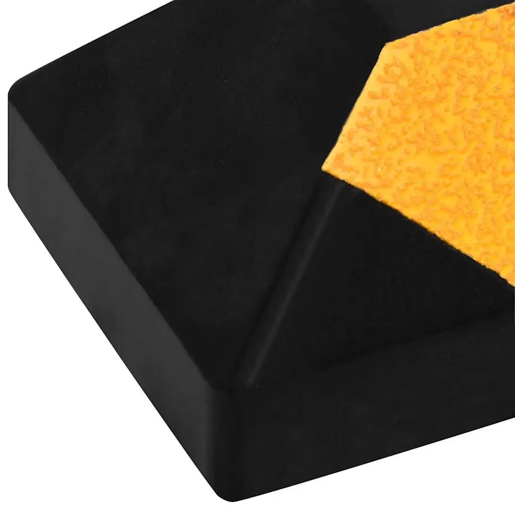 Reflective Rubber Parking Blocks 2pcs