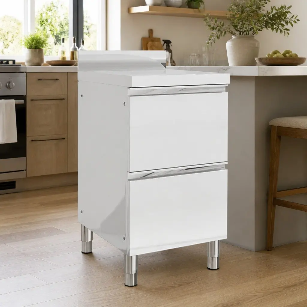 Stainless Steel Kitchen Cabinet with 2 Drawers